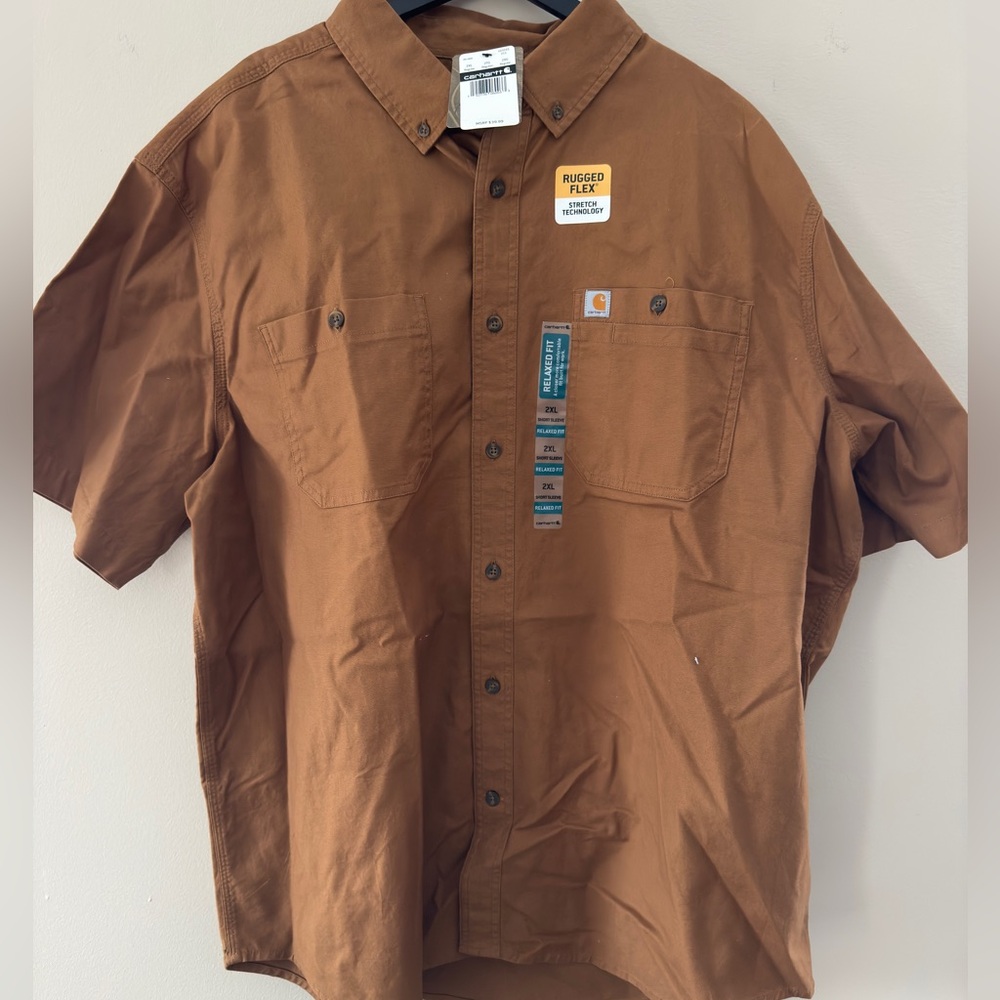 Carhartt button down short sleeve